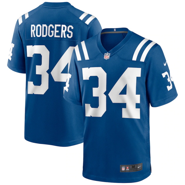 mens nike isaiah rodgers royal indianapolis colts game jersey